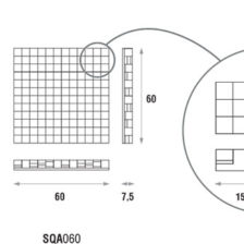 Акустическая панель рассеивающая и поглощающая Squarydiffusor